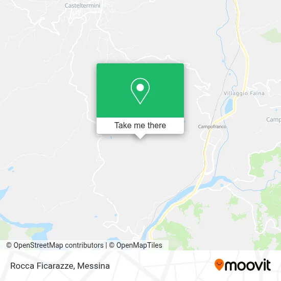 Rocca Ficarazze map