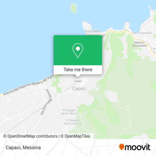 Capaci map