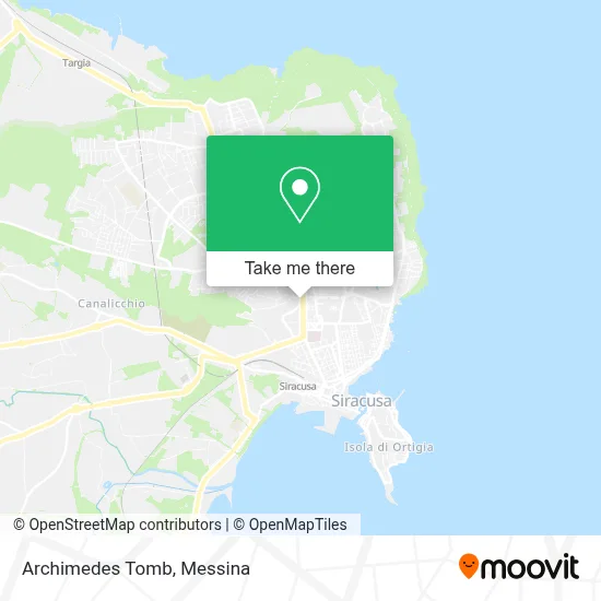 Archimedes Tomb map