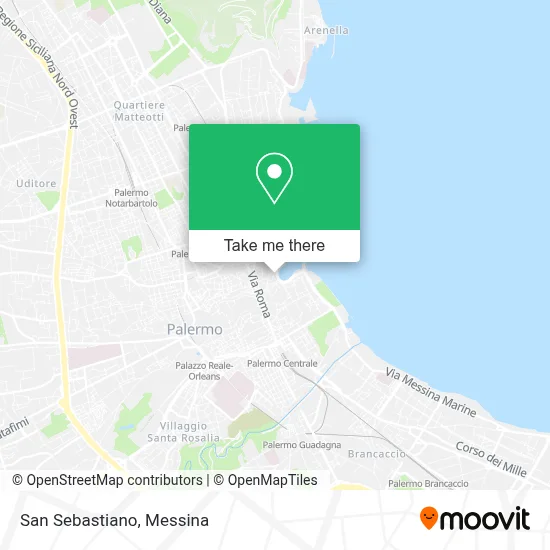 San Sebastiano map