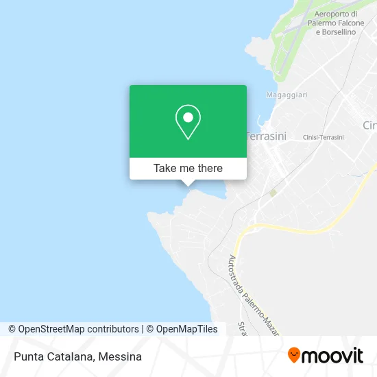 Punta Catalana map