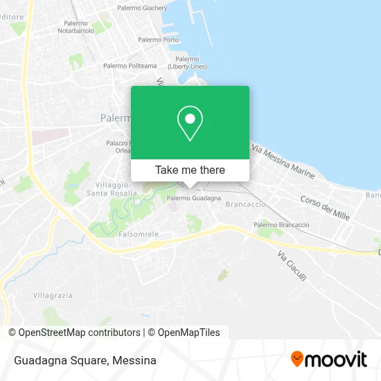 Guadagna Square map