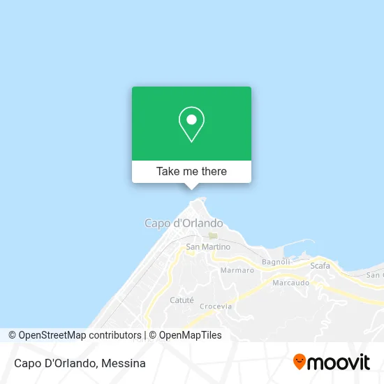 Capo D'Orlando map