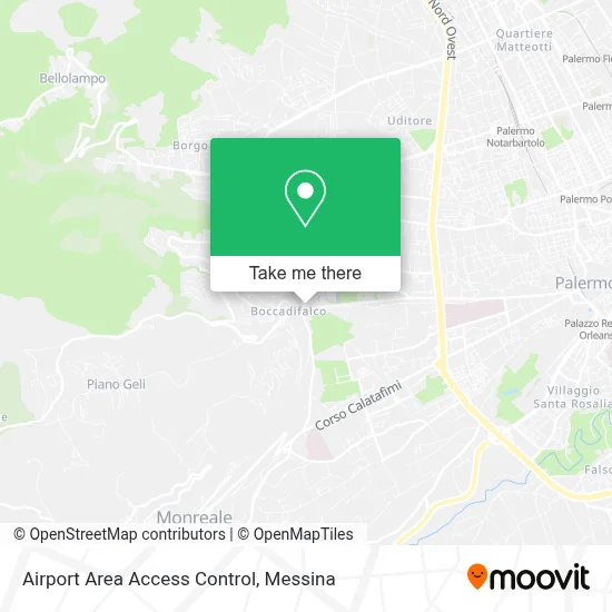 Airport Area Access Control map