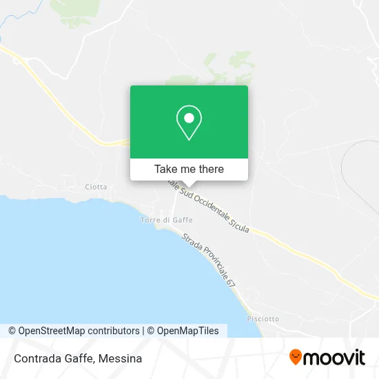 Contrada Gaffe map