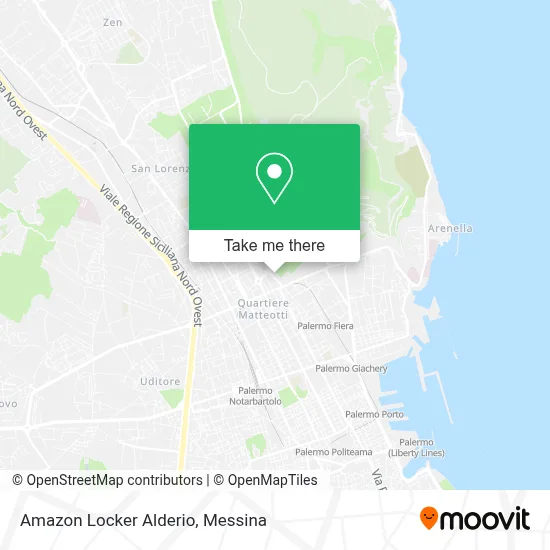 Amazon Locker Alderio map