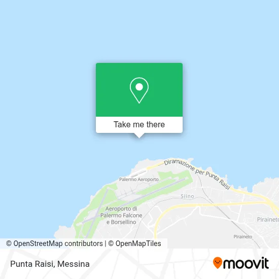 Punta Raisi map