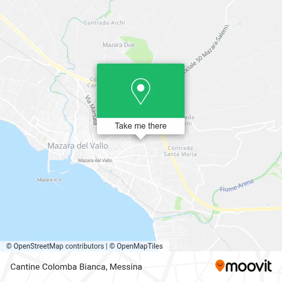 Cantine Colomba Bianca map