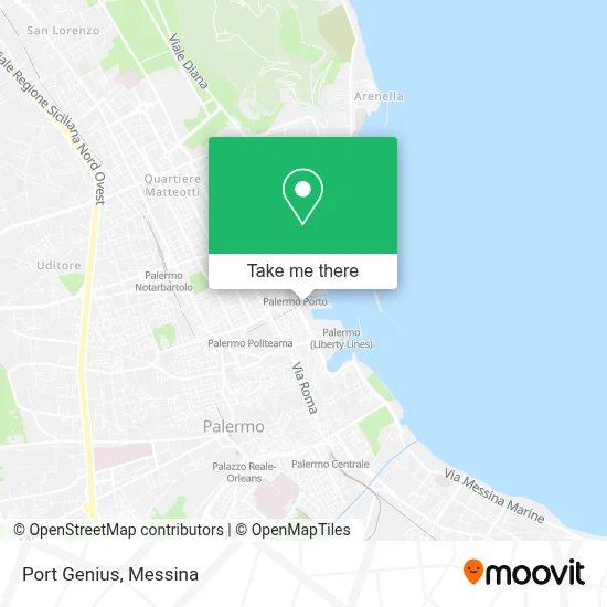 Port Genius map
