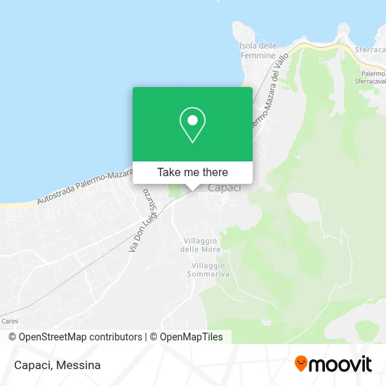 Capaci map