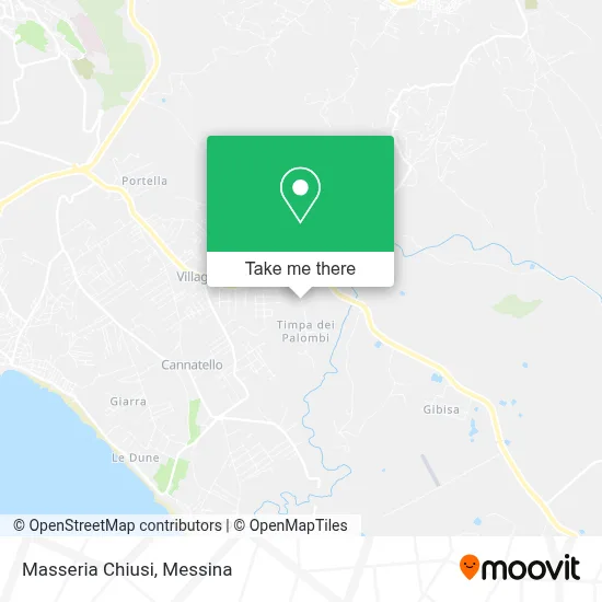 Masseria Chiusi map