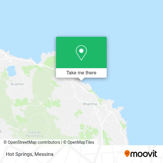 Hot Springs map