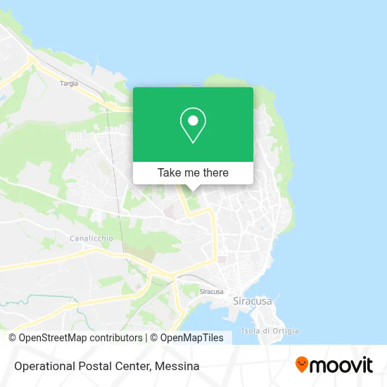 Operational Postal Center map
