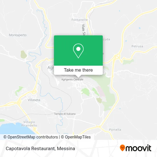 Capotavola Restaurant map