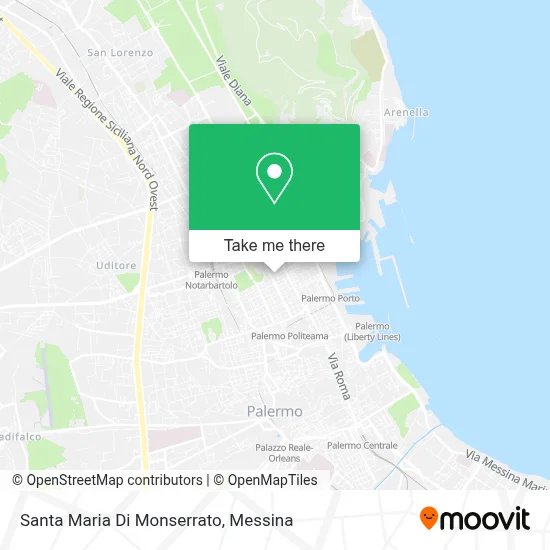 Santa Maria Di Monserrato map
