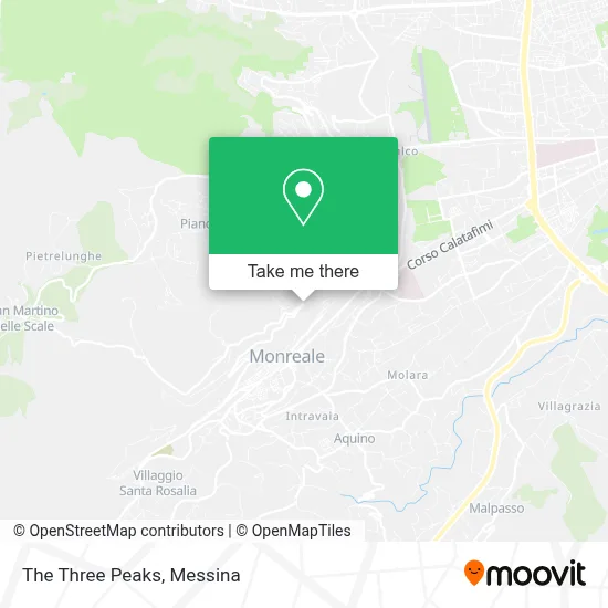 The Three Peaks map