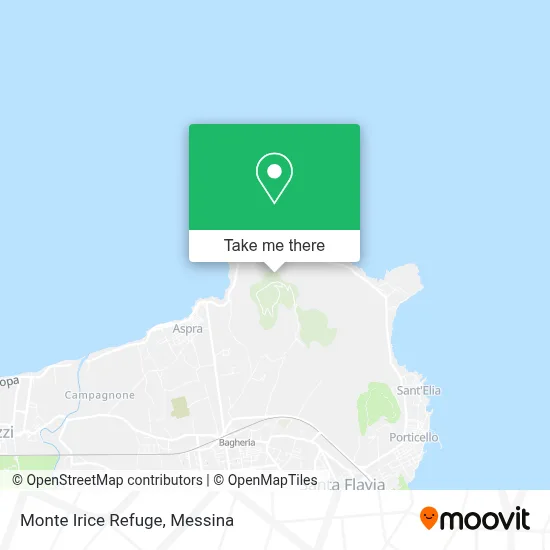 Monte Irice Refuge map