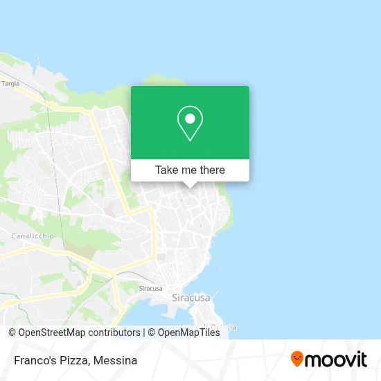 Franco's Pizza map