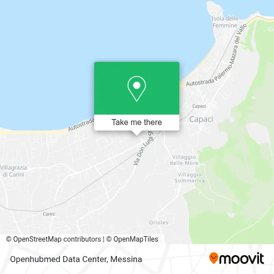 Openhubmed Data Center map