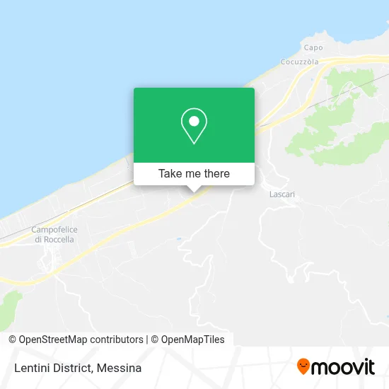 Lentini District map