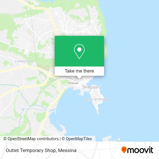 Outlet Temporary Shop map