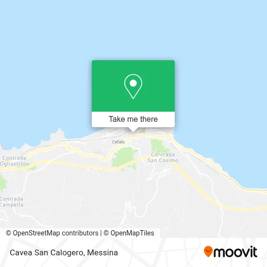 Cavea San Calogero map