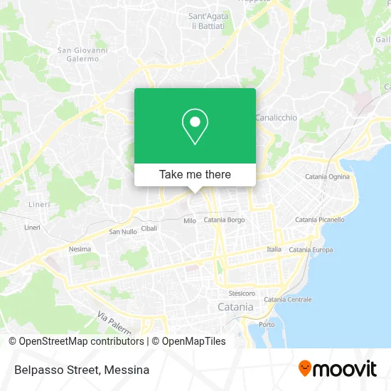 Belpasso Street map