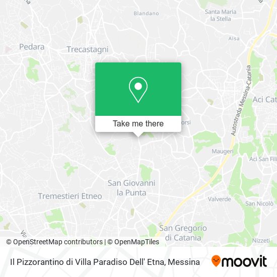 Il Pizzorantino di Villa Paradiso Dell' Etna map