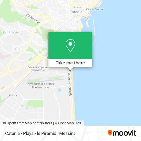 Catania - Playa - le Piramidi map