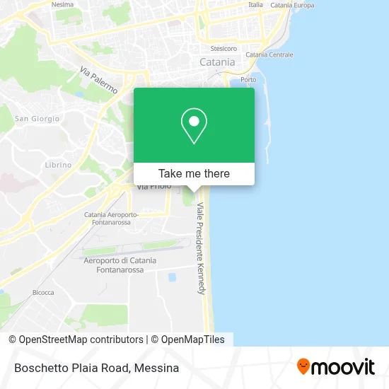 Boschetto Plaia Road map