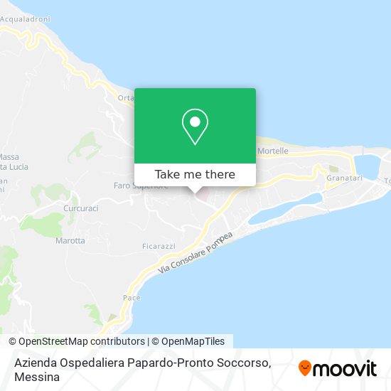 Azienda Ospedaliera Papardo-Pronto Soccorso map
