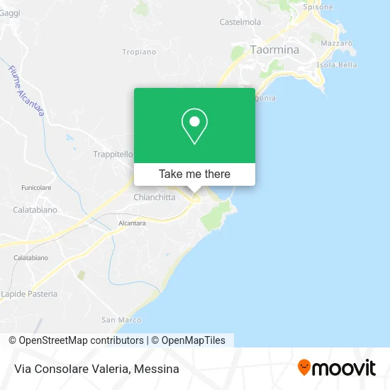 Via Consolare Valeria map