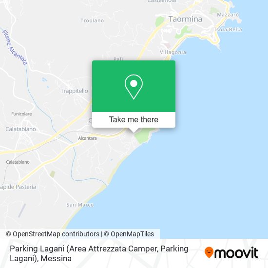 Parking Lagani (Area Attrezzata Camper, Parking Lagani) map