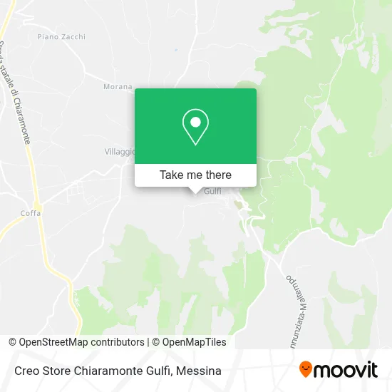 Creo Store Chiaramonte Gulfi map