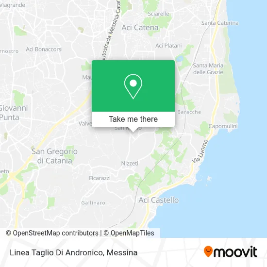 Linea Taglio Di Andronico map