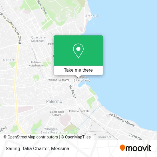 Sailing Italia Charter map