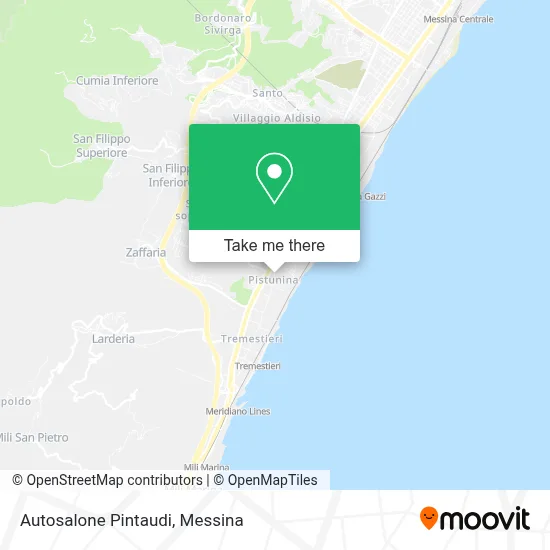Autosalone Pintaudi map