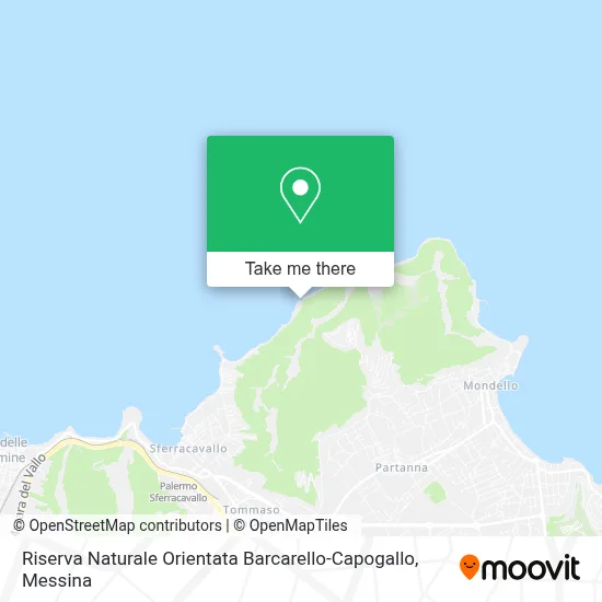 Riserva Naturale Orientata Barcarello-Capogallo map