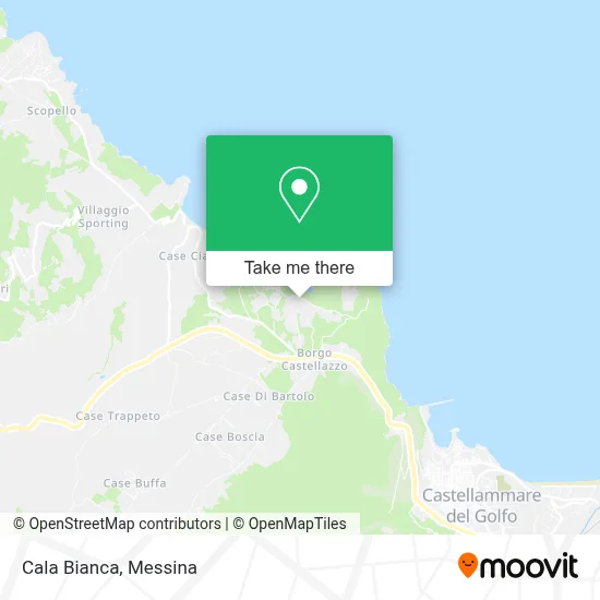 Cala Bianca map