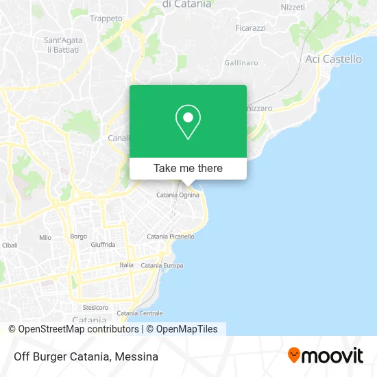 Off Burger Catania map