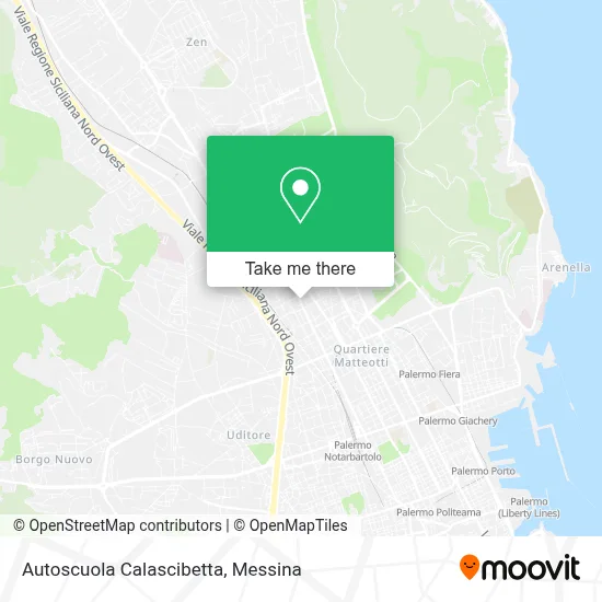 Autoscuola Calascibetta map