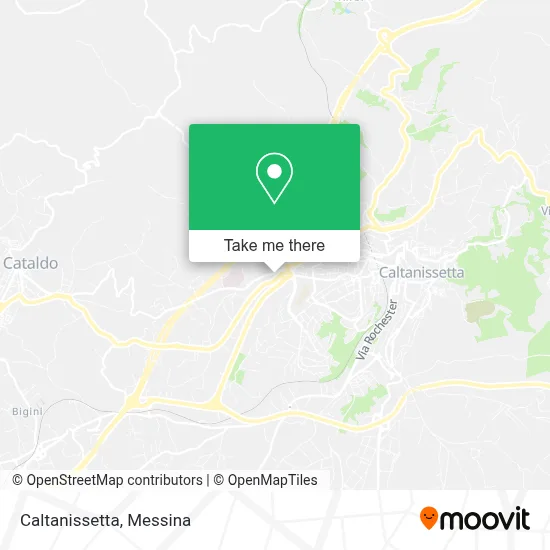 Caltanissetta map