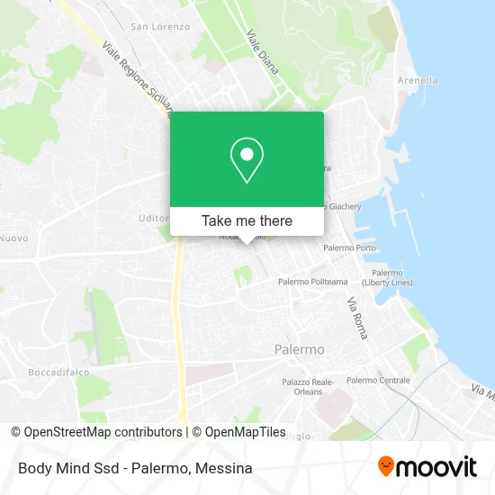 Body Mind Ssd - Palermo map