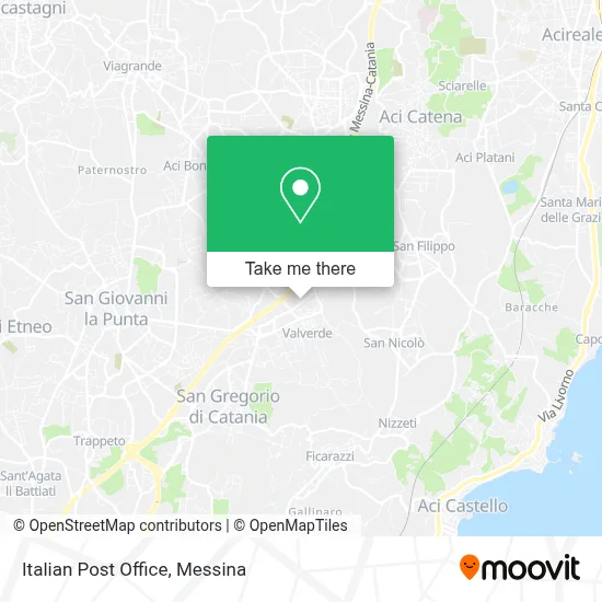 Italian Post Office map