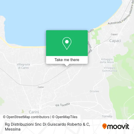 Rg Distribuzioni Snc Di Guiscardo Roberto & C map