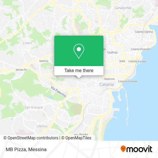 MB Pizza map