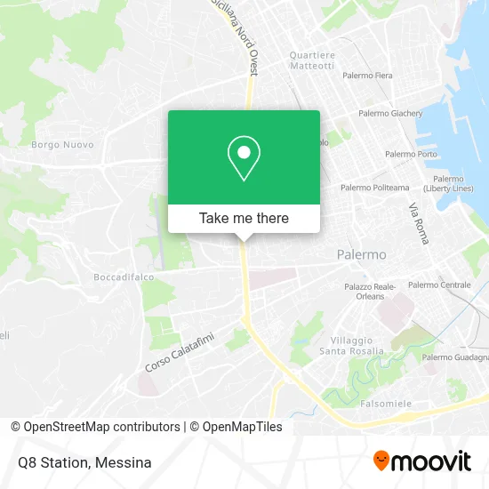 Q8 Station map