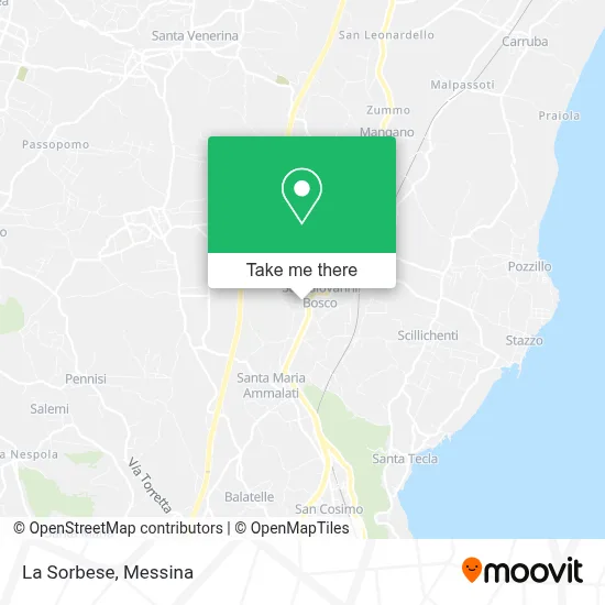 La Sorbese map