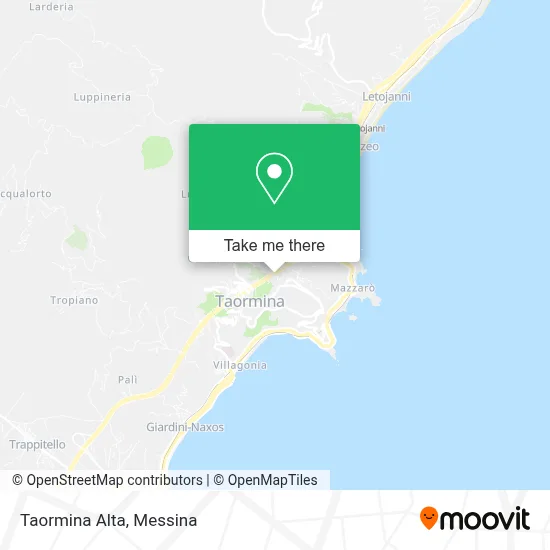 Taormina Alta map