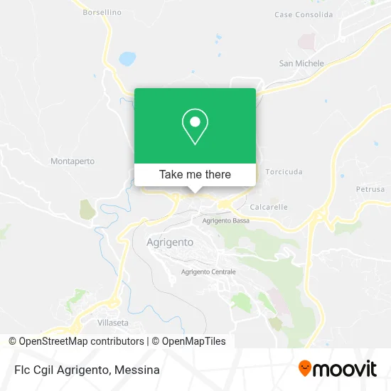 Flc Cgil Agrigento map